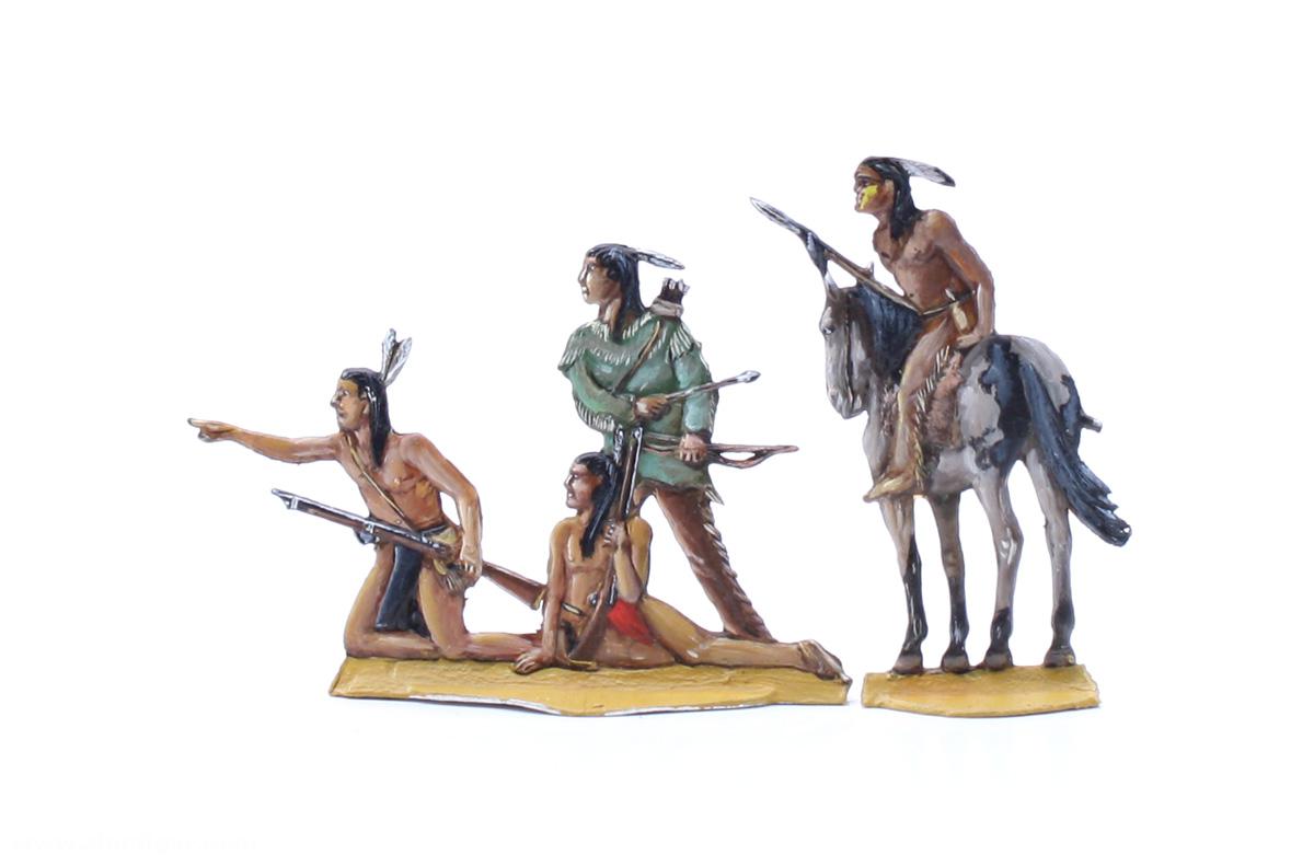 Berliner Zinnfiguren Indianer: Späher (Gruppe)