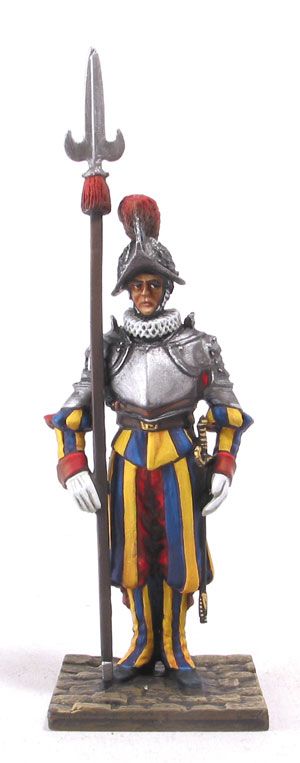 Art Girona Schweizergarde Hellebardier im Panzer