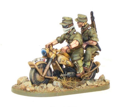 Warlord Games Afrika Korps Kradschützen auf Motorrad