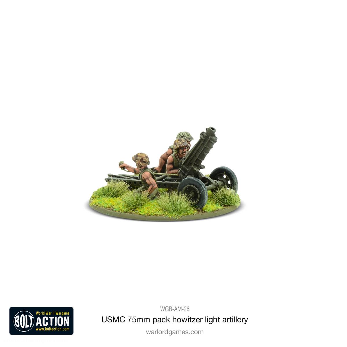 Warlord Games USMC 75 mm Pack Howitzer Light Artillery