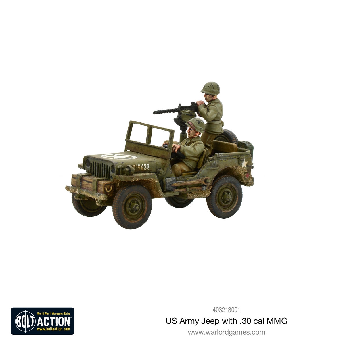 Warlord Games US Army Jeep mit 30 Cal MG