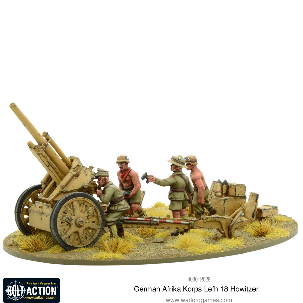Warlord Games Afrika Korps leFH 18 10,5 cm Geschütz