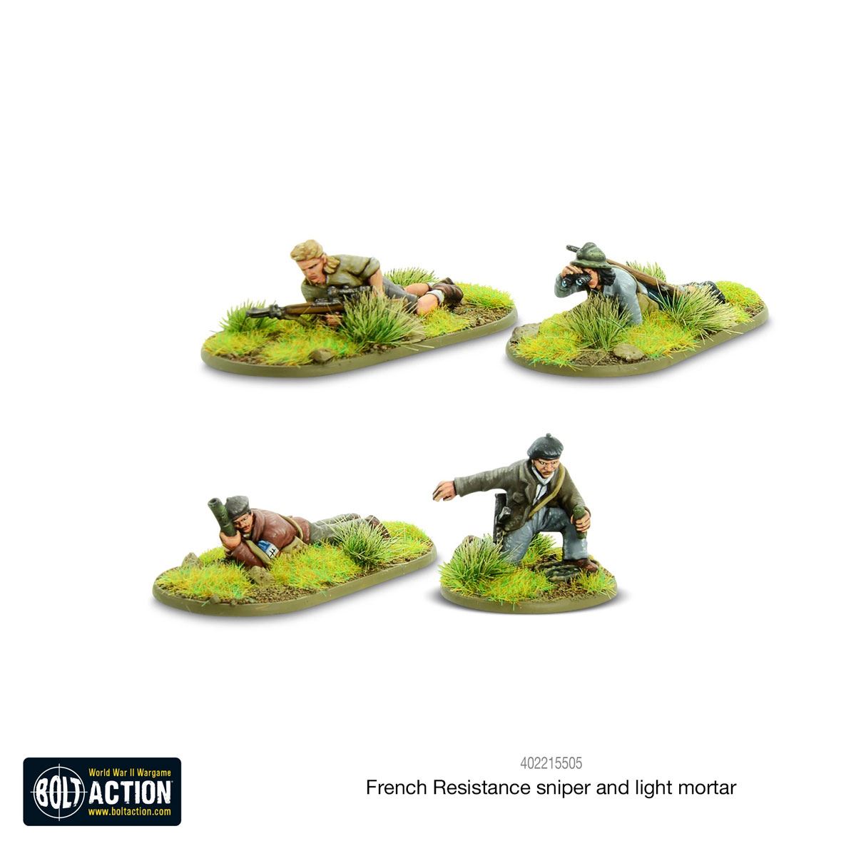 Warlord Games Französische Resistance Scharfschütze und Mörsertrupp