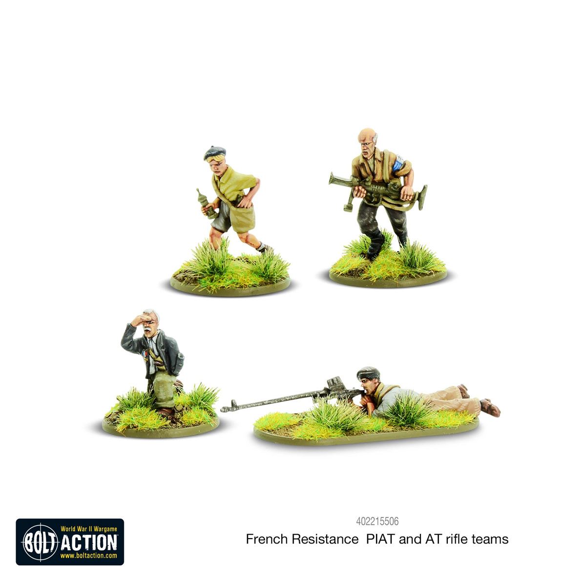 Warlord Games Französische Resistance PIAT & Panzerbüchsen Teams