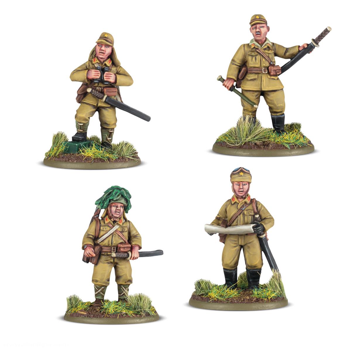 Warlord Games Japanische Zug-Anführer