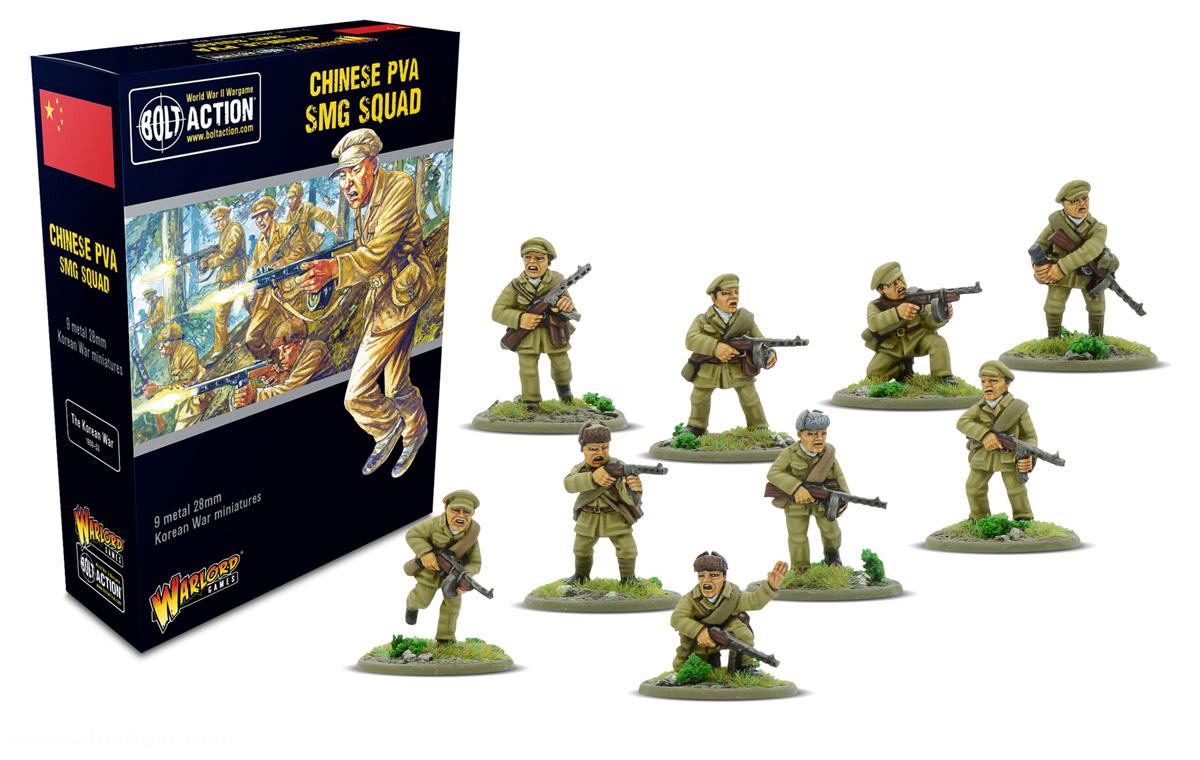 Warlord Games Chinesischer PVA Maschinenpistolen Trupp - Korea Krieg