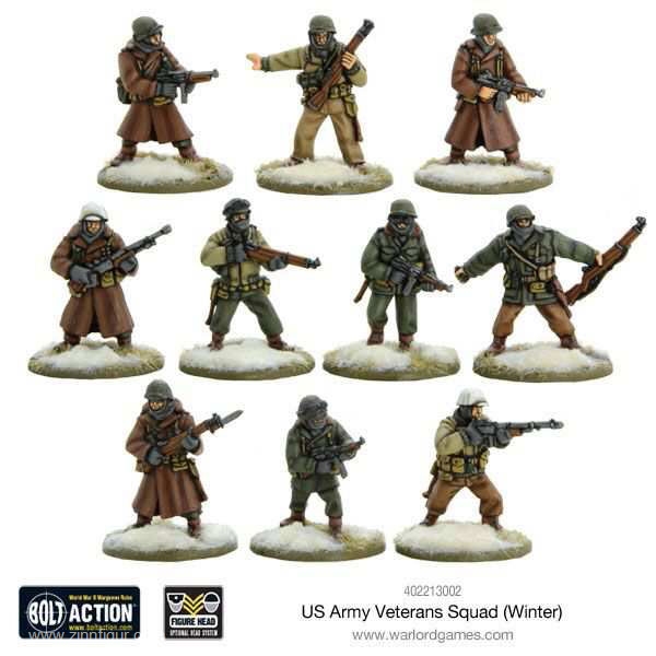 Warlord Games US Army Veteranen Squad (Winter)