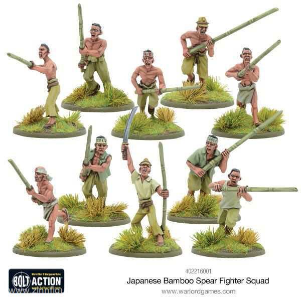 Warlord Games Japanische Bambus-Speer Kämpfer Squad