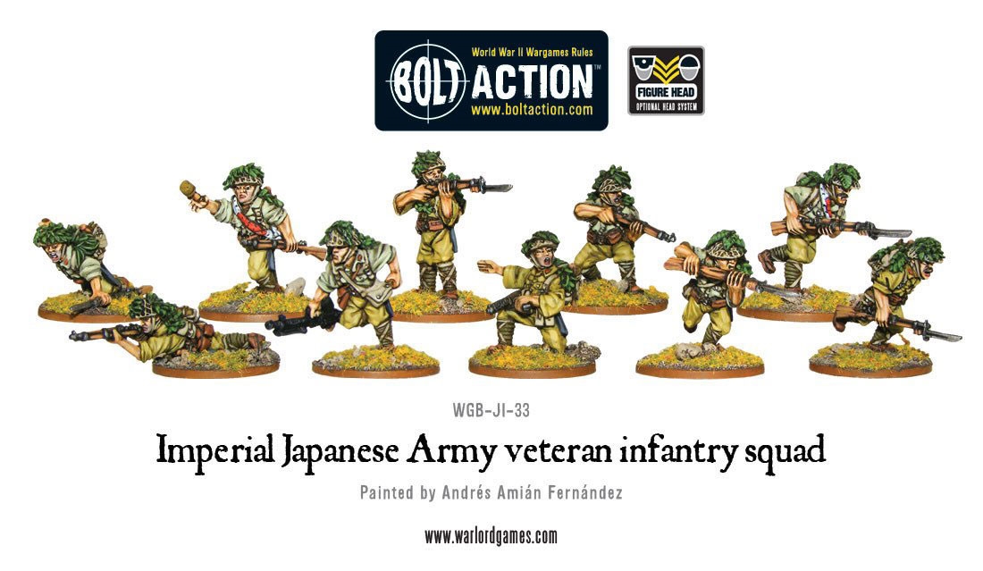 Warlord Games Japanischer Veteranen Infanterie Trupp