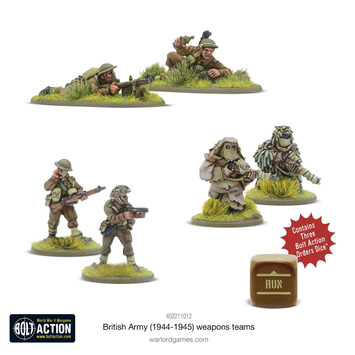 Warlord Games Britische Armee Waffen-Teams - 1944-45