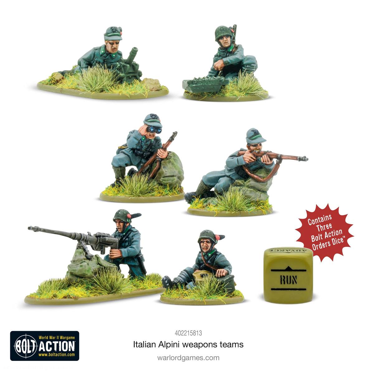 Warlord Games Italienische Alpini Waffen-Teams