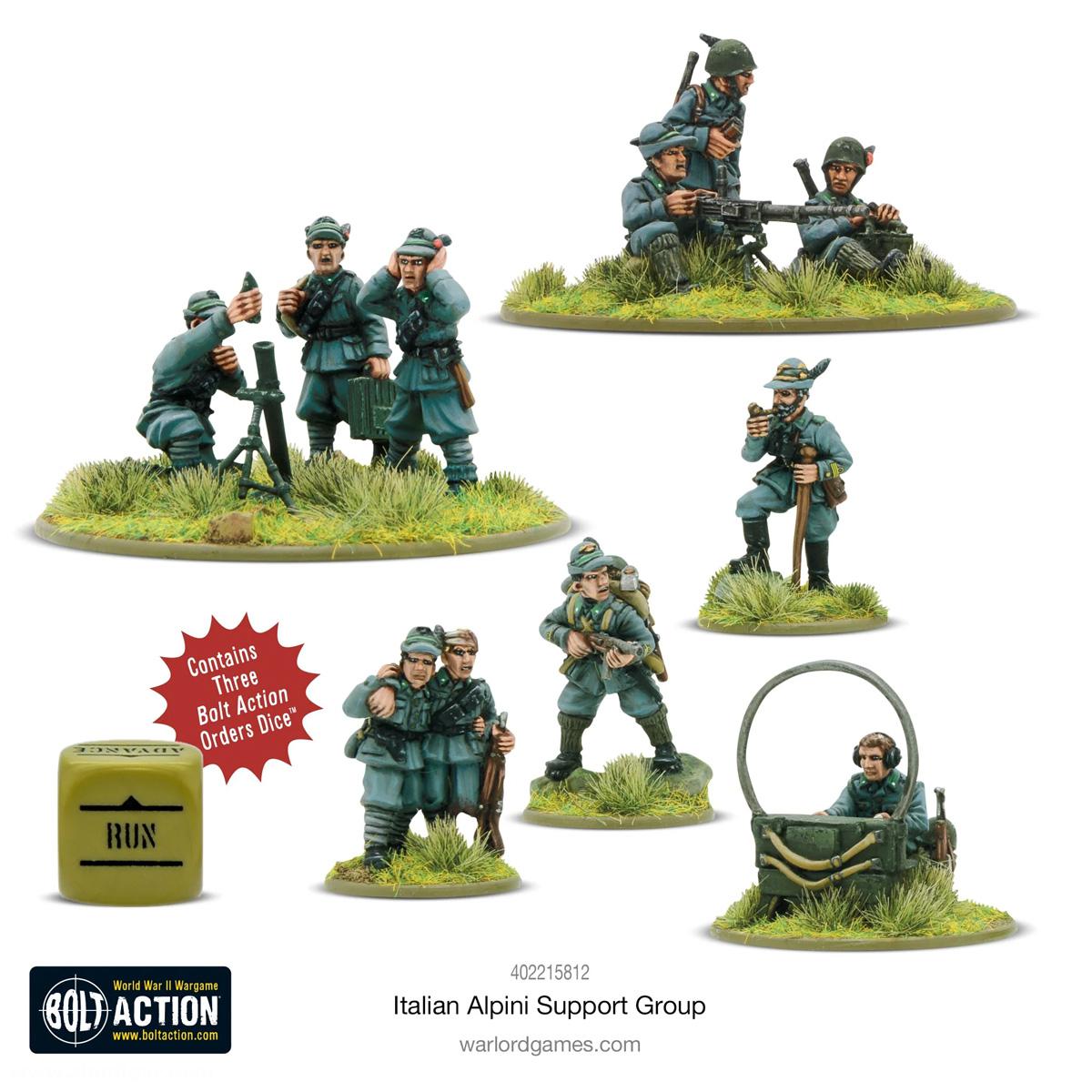 Warlord Games Italienische Alpini Unterstützungstrupp