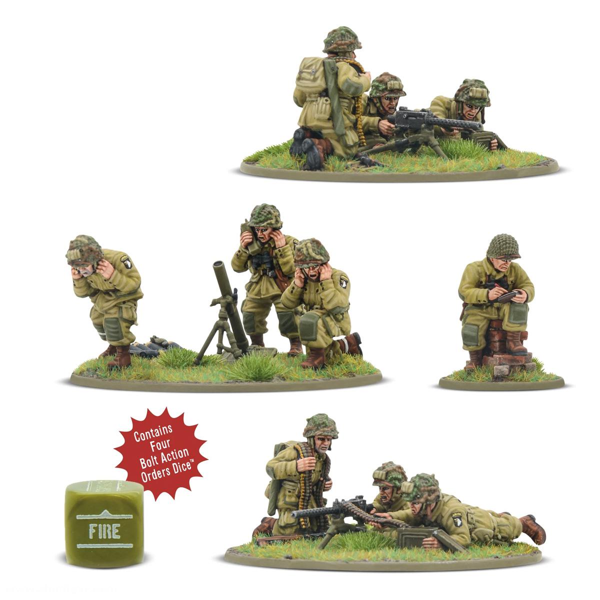 Warlord Games US Airborne (D-Day) Platoon Heavy Weapons Platoon