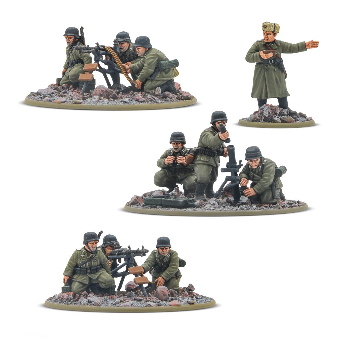 Warlord Games Deutscher Veteranen schwerer Waffenzug