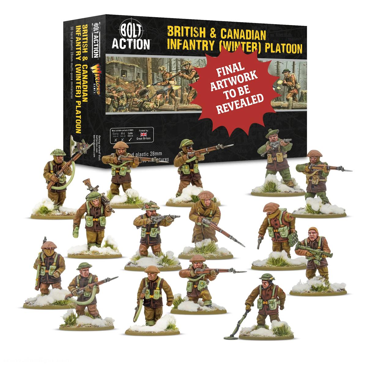Warlord Games Britischer & Kanadischer Infanterie-Platoon - Winter