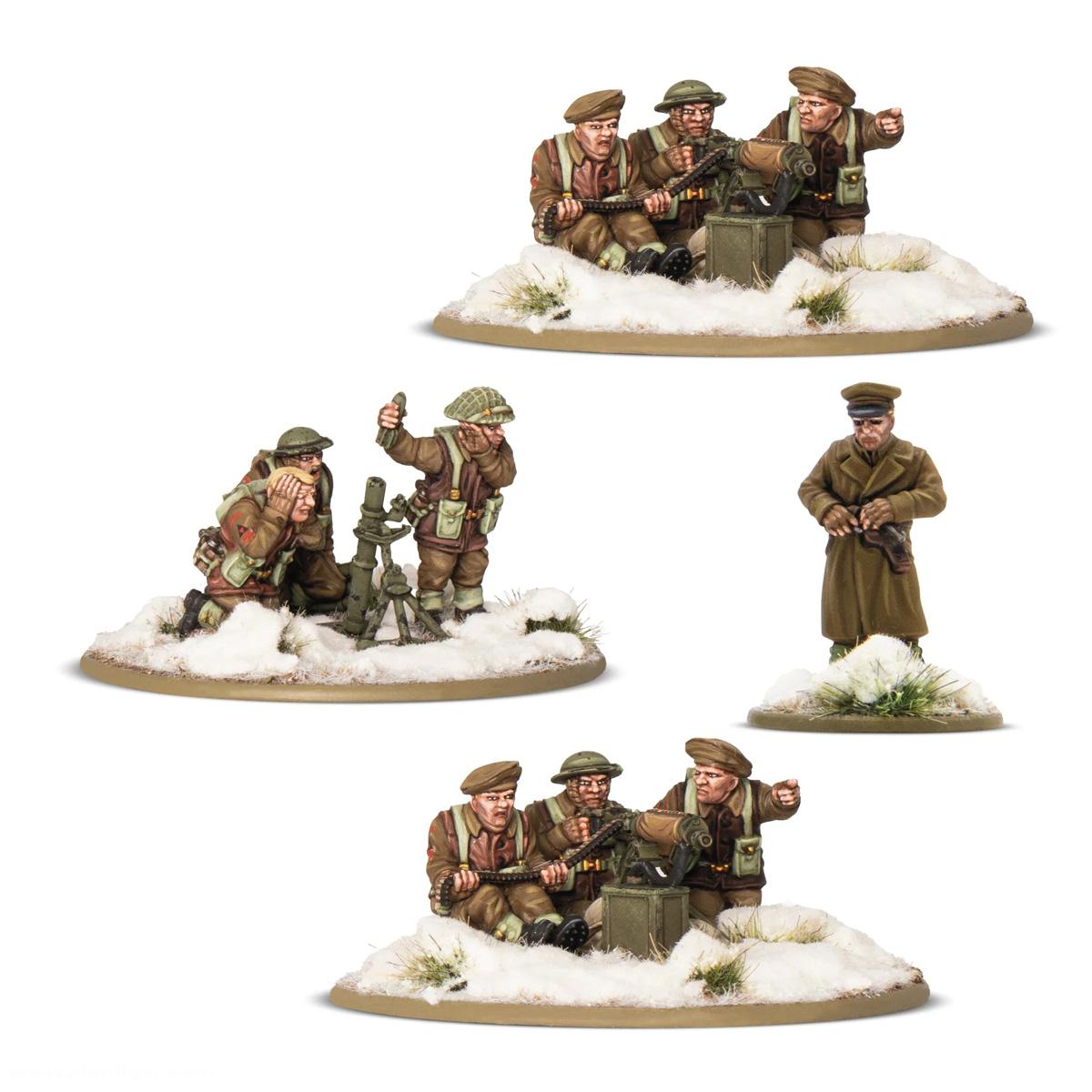 Warlord Games Britische & Kanadische Infanterie (Winter) - Schwerer Waffen-Platoon