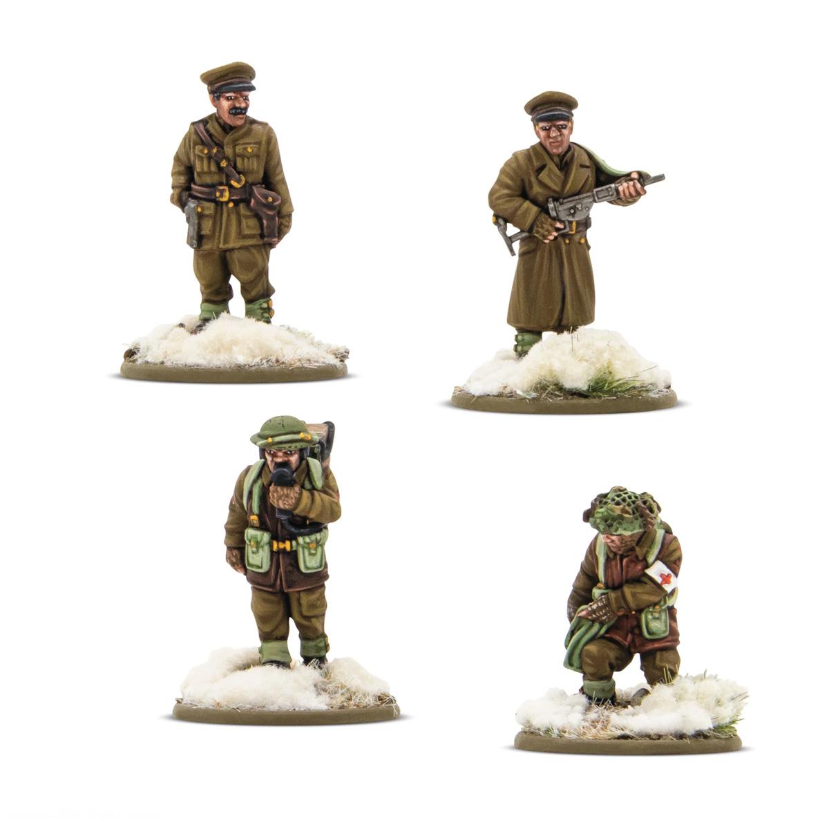 Warlord Games Britische & Kanadische Infanterie (Winter) - HQ