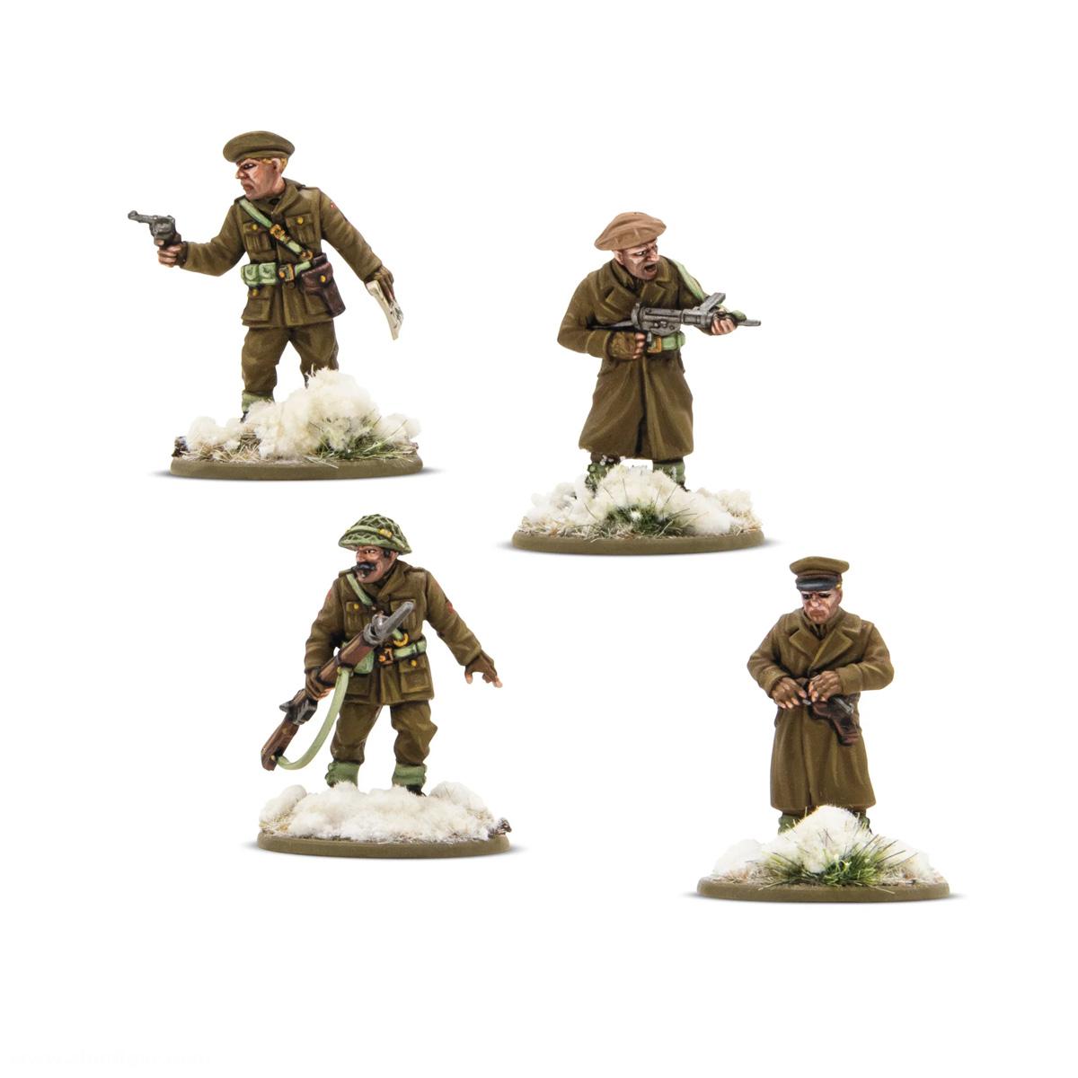 Warlord Games Britische & Kanadische Infanterie (Winter) - Zugführer