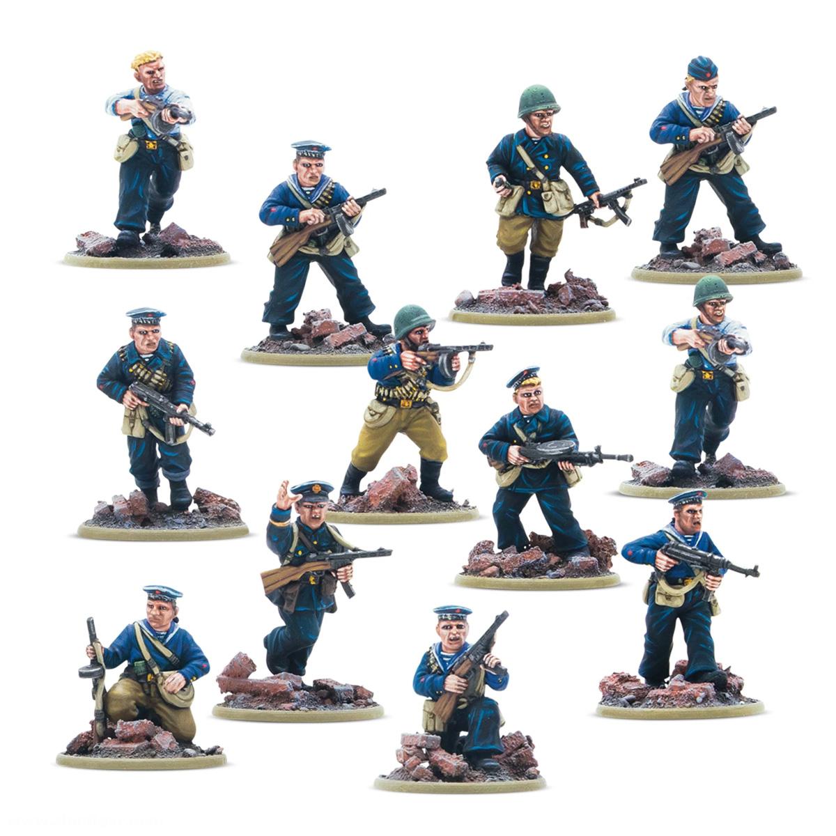 Warlord Games Sowjetische Marinebrigade Veteranen-Squad