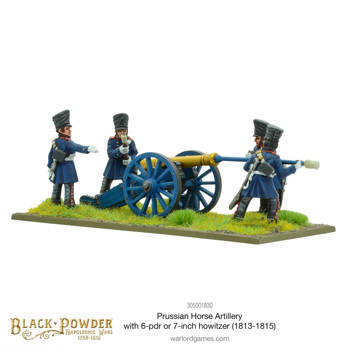 Warlord Games Preußische Berittene Artillerie mit 6-Pfund Geschütz - 1813-15