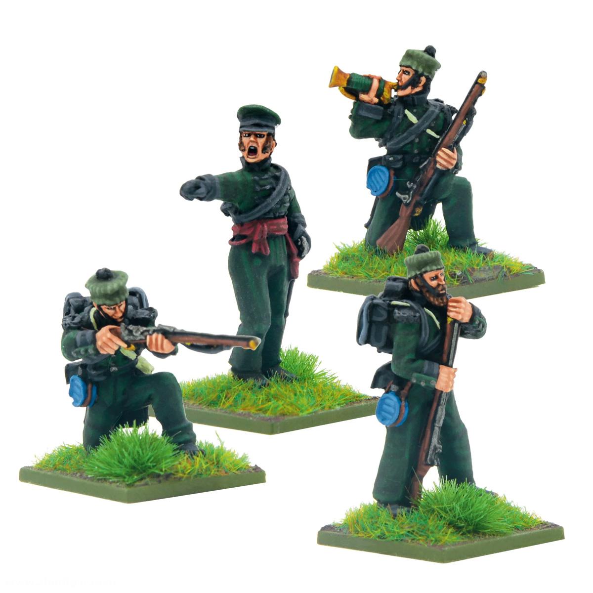 Warlord Games Britische Rifle Brigade Kommandofiguren - Krim-Krieg