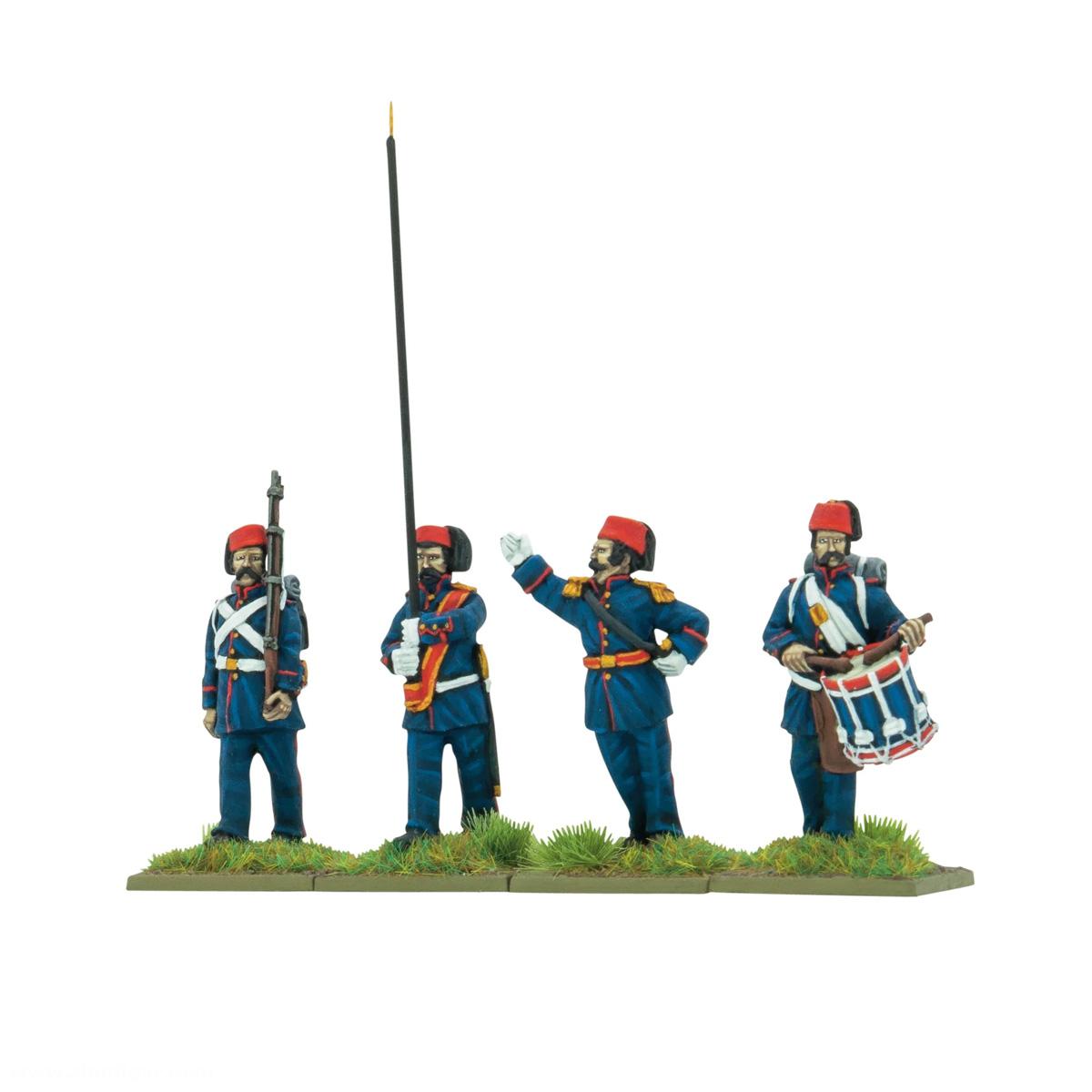 Warlord Games Türkische Infanterie Kommandofiguren - Krim-Krieg - Limited