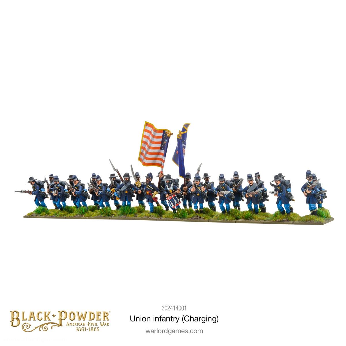 Warlord Games Unions Infanterie-Regiment im Angriff