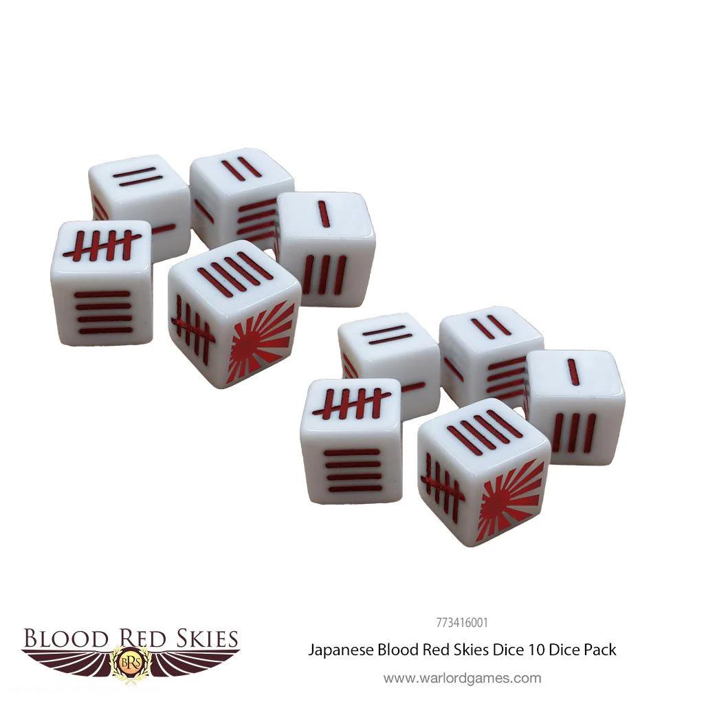 Warlord Games Japanische 'Blood Red Skies' Würfel