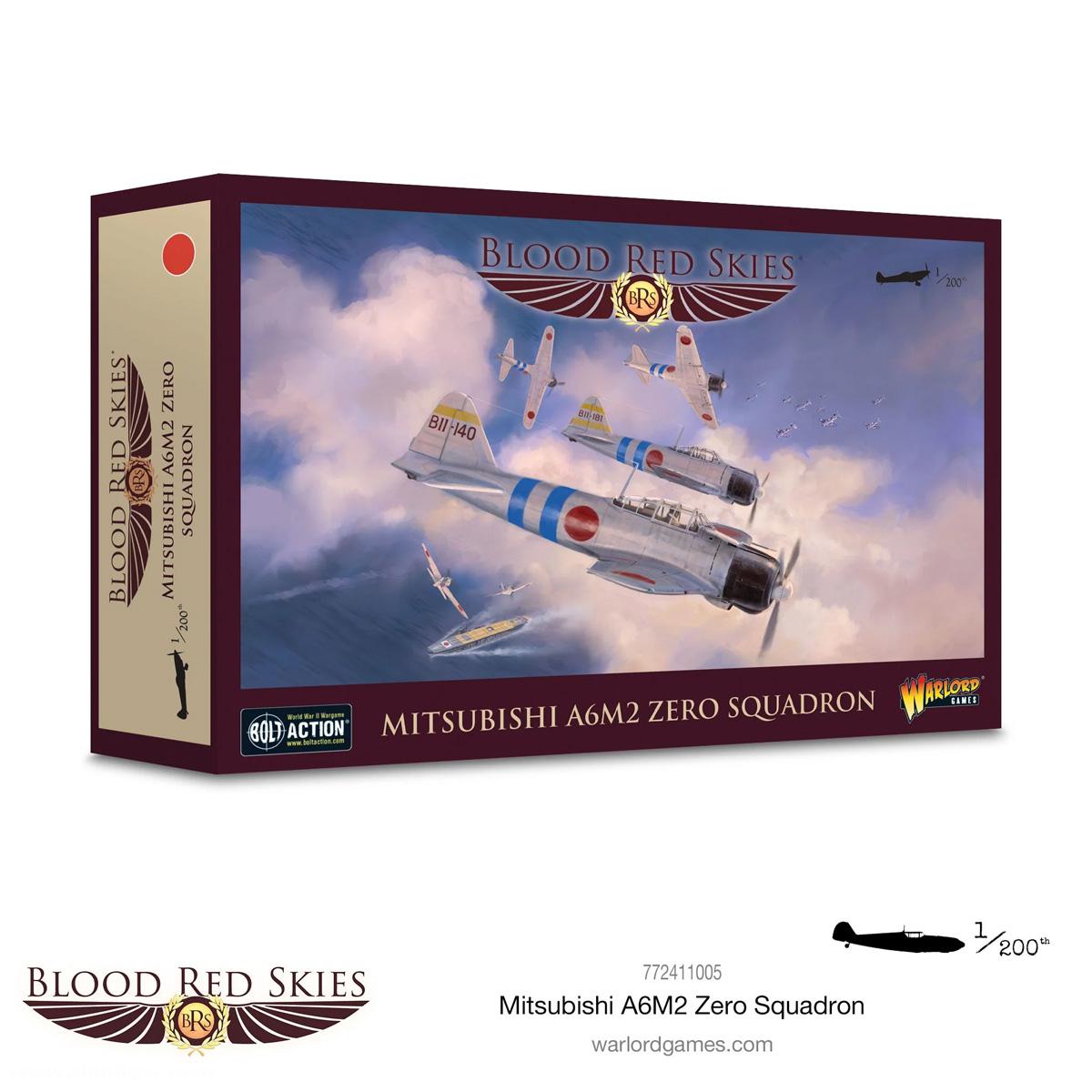 Warlord Games Mitsubishi A6M2 Zero Staffel