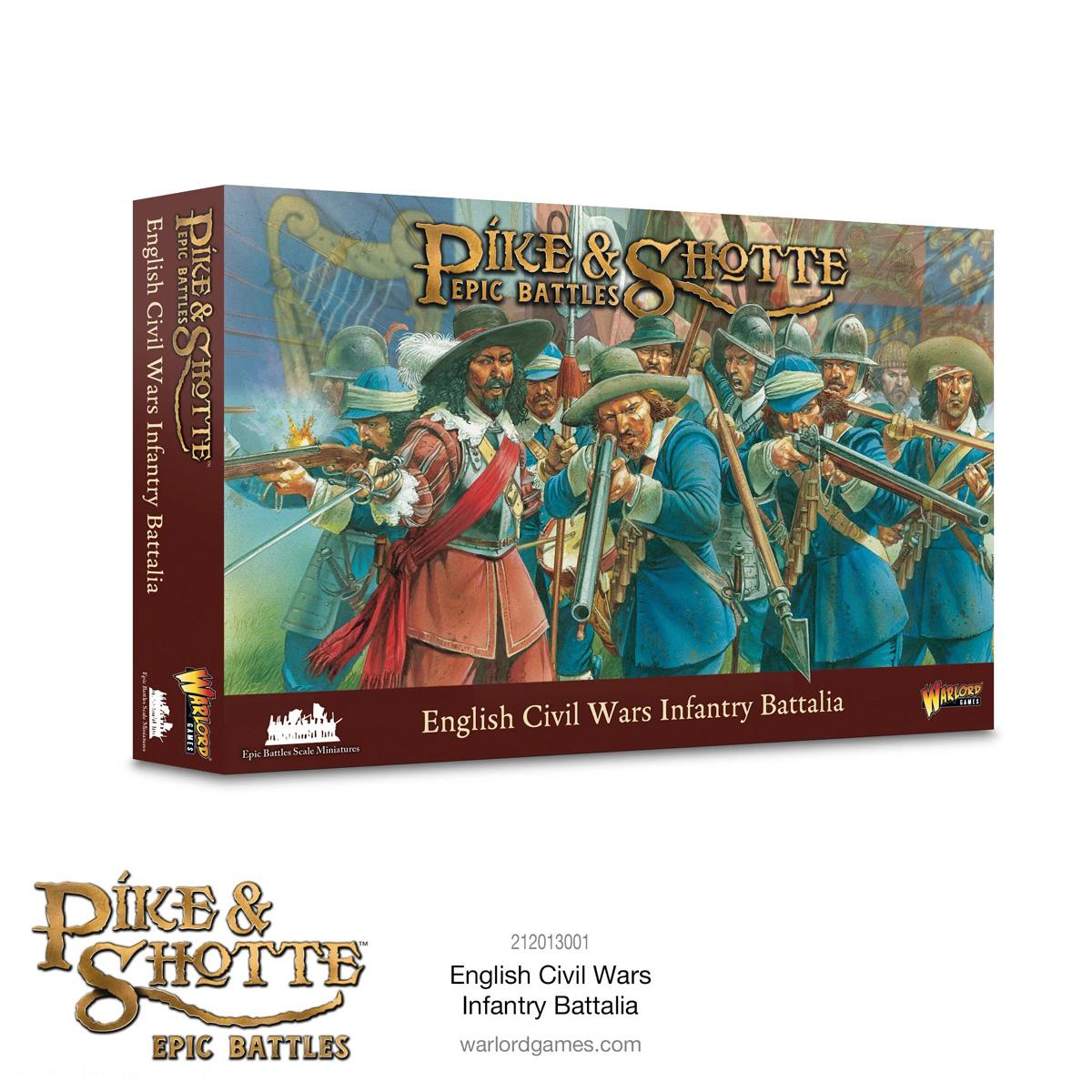 Warlord Games Englische Bürgerkriegs-Infanterie - Pike & Shotte Epic Battles