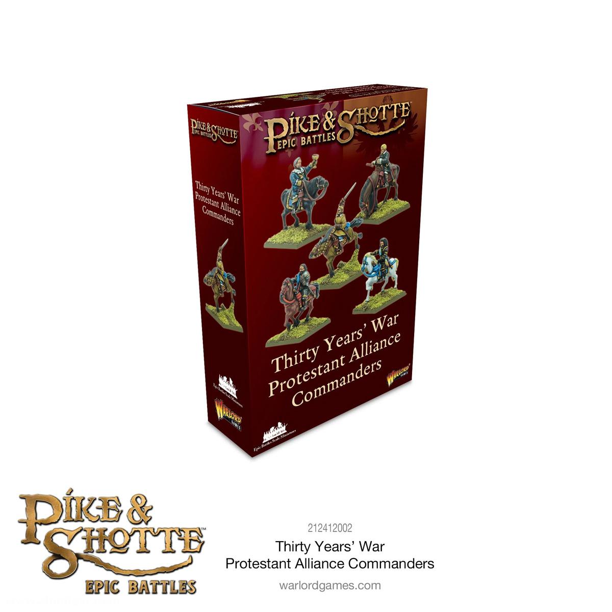 Warlord Games 30-jähriger-Krieg Protestantische Heerführer - Pike & Shotte Epic Battles
