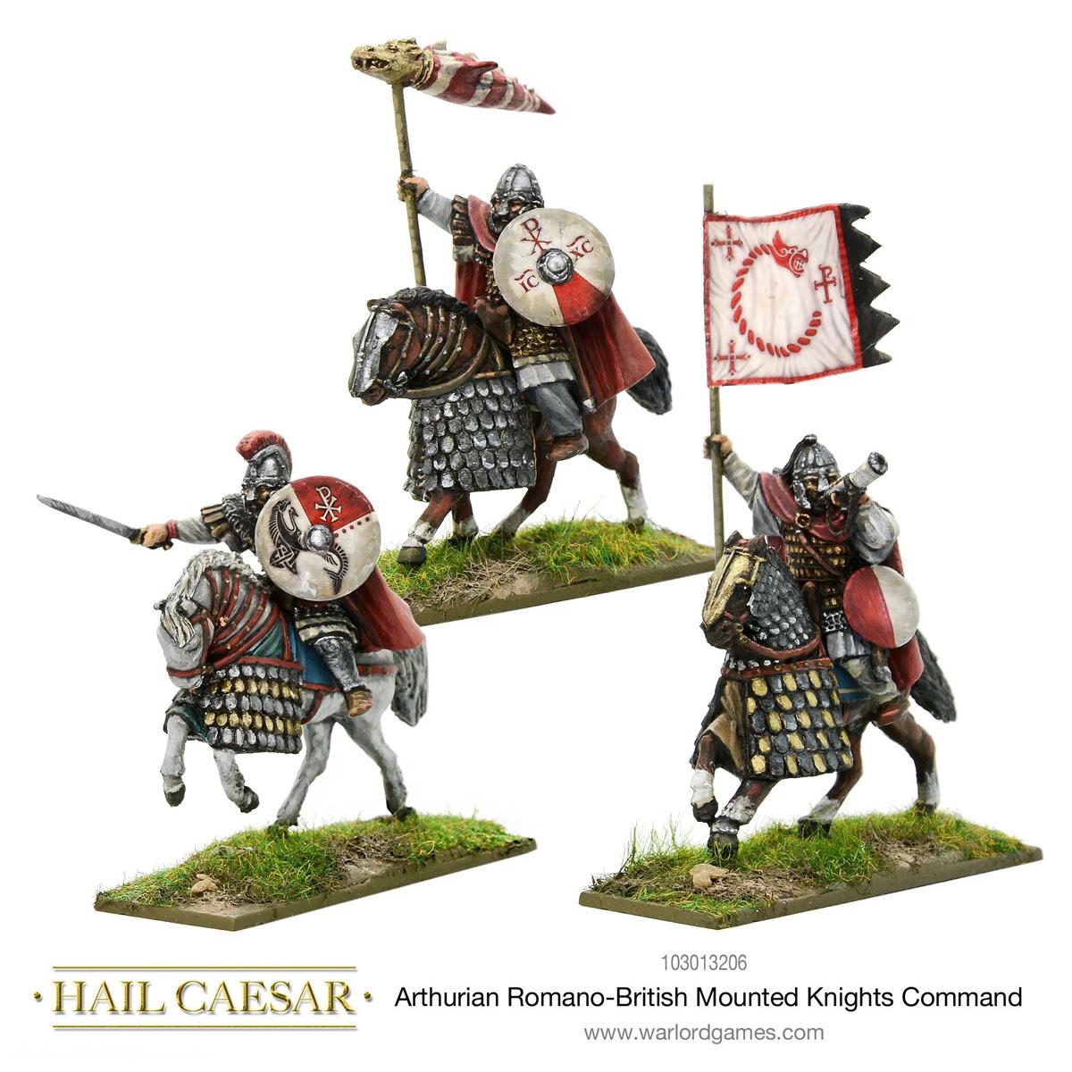 Warlord Games Britische Ritter zu Pferd Kommandofiguren