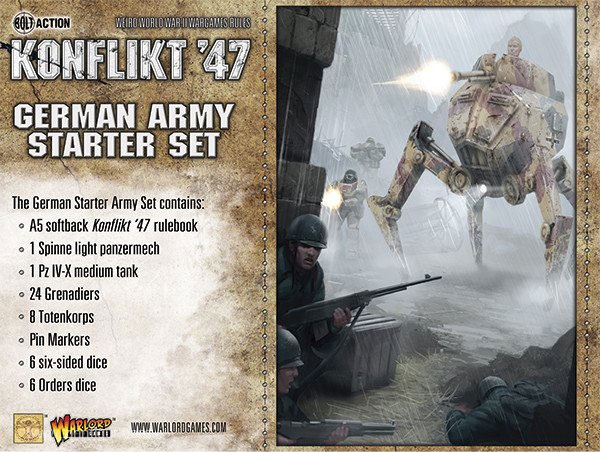 Warlord Games Konflikt '47 Startertset - Deutsche Truppen