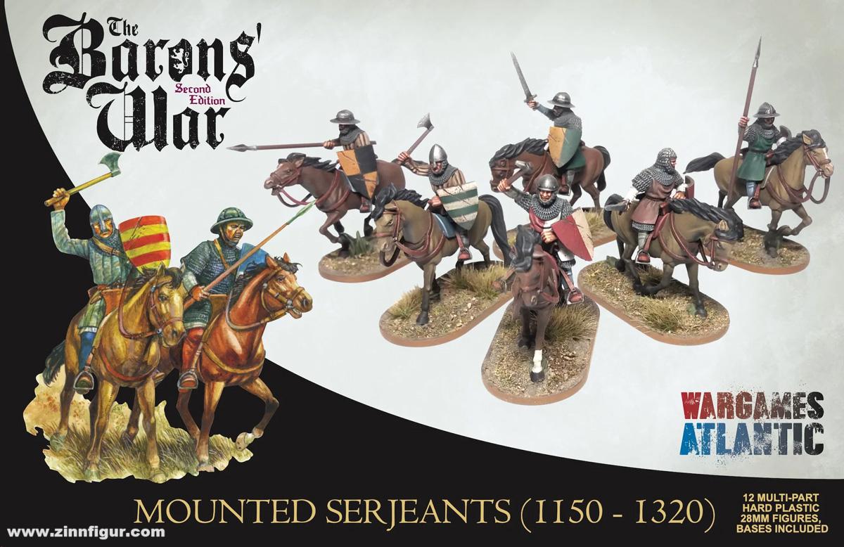 Wargames Atlantic Sergeanten zu Pferd - 1150-1320