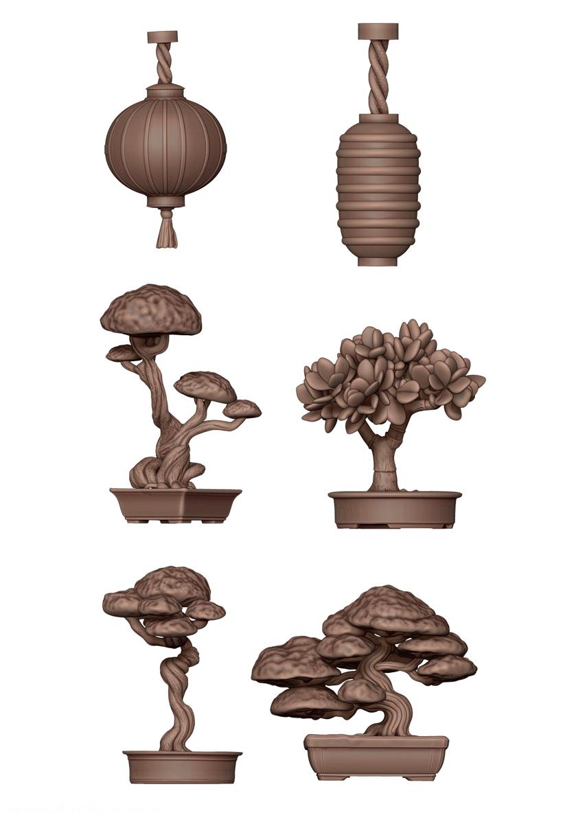 AK Interactive Japanische Lampen & Bonsai