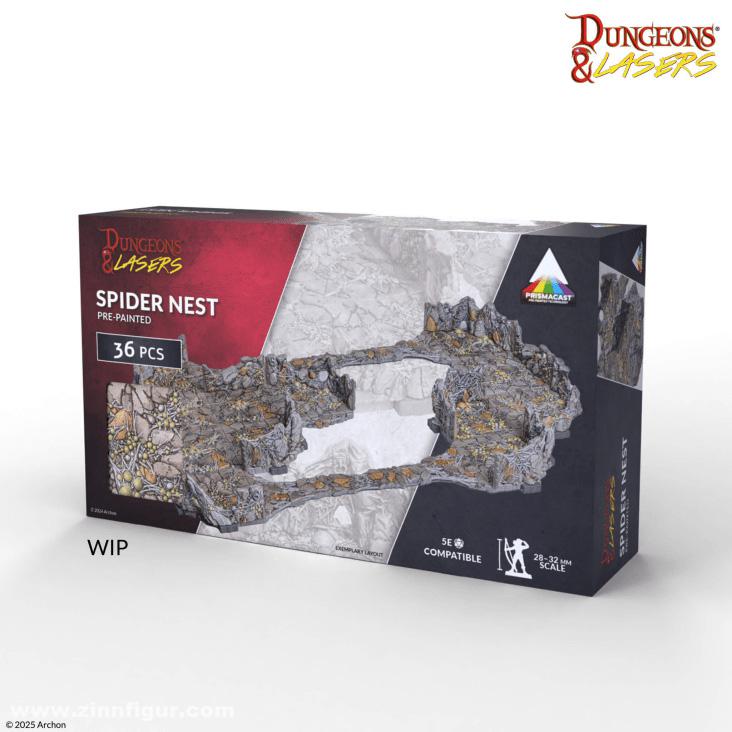 Archon Studio Spinnen-Nest - vorbemalt