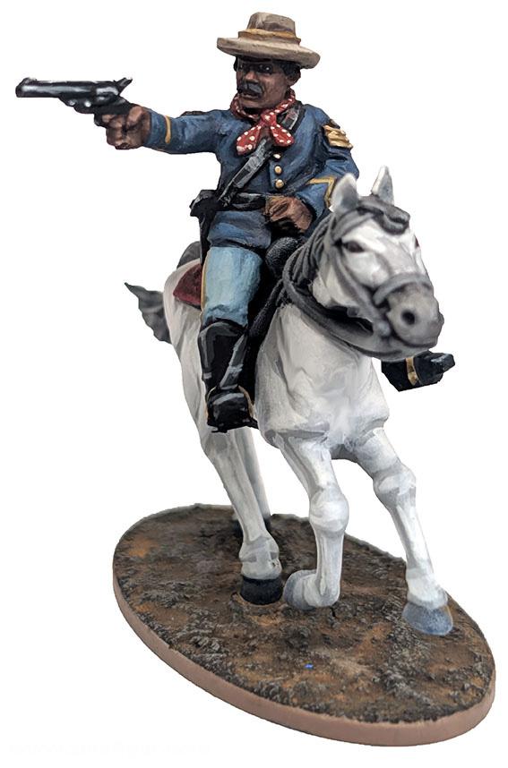Plastic Invasion Sergeant Wyatt Glover zu Pferd