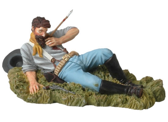Andrea Miniatures Verwundeter US-Kavallerist, am Boden