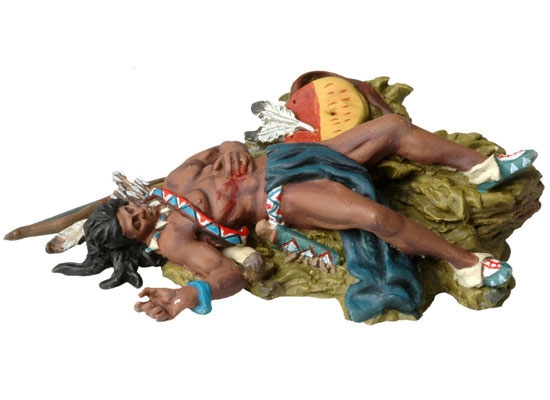 Andrea Miniatures Toter Sioux, am Boden liegend