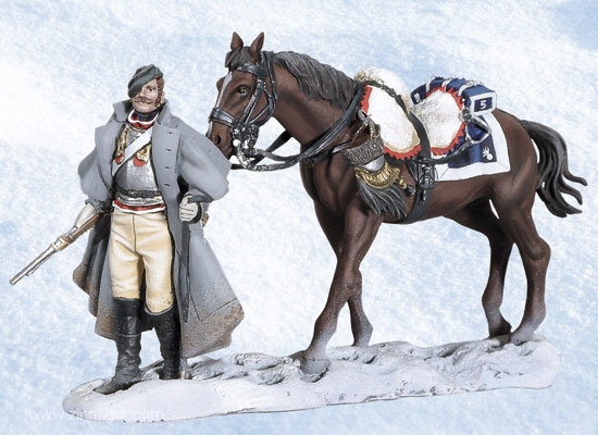 Andrea Miniatures Kürassier mit Pferd