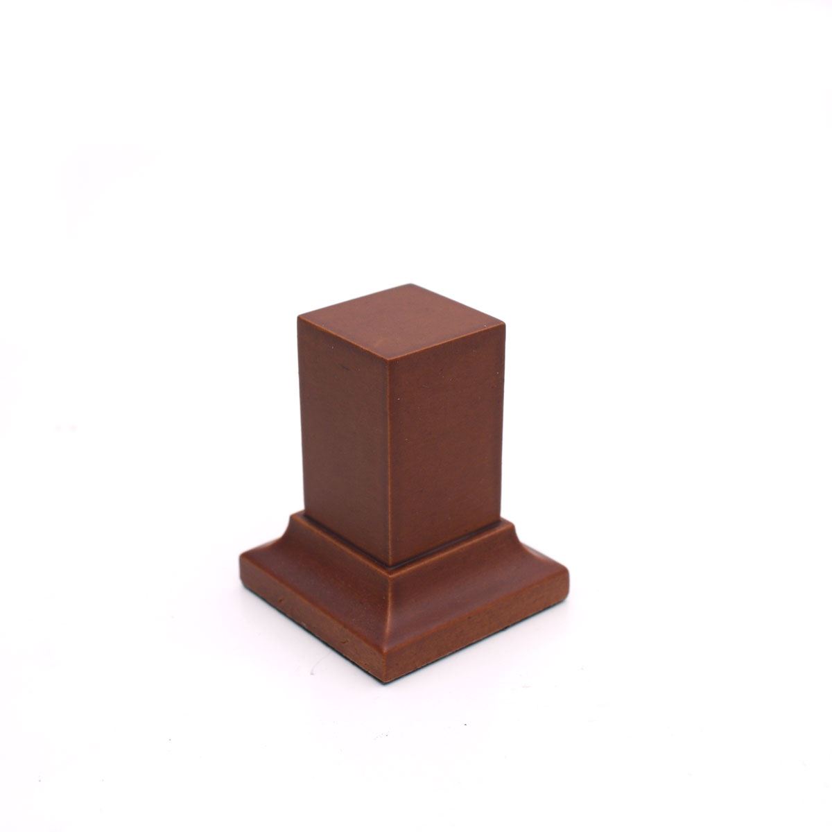 Andrea Miniatures Holzsockel mit Fuß (Braun)