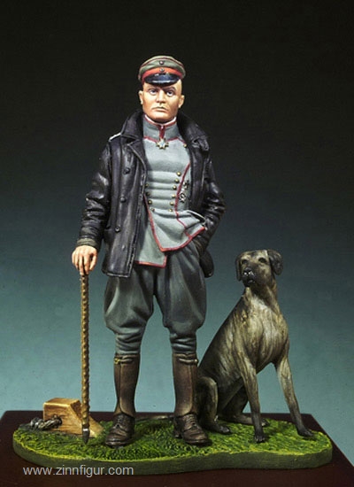 Andrea Miniatures Der Rote Baron mit dem Hund Moritz