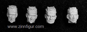 Andrea Miniatures 4 Köpfe mit Mütze
