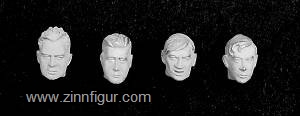 Andrea Miniatures 4 Köpfe ohne Mütze