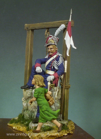 Andrea Miniatures Polnischer Lancier mit Kind