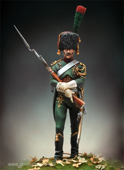 Andrea Miniatures Jäger zu Pferd der Kaisergarde, abgesessen