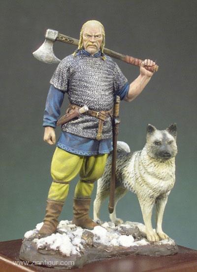Andrea Miniatures Wikinger Kriegsherr mit Hund