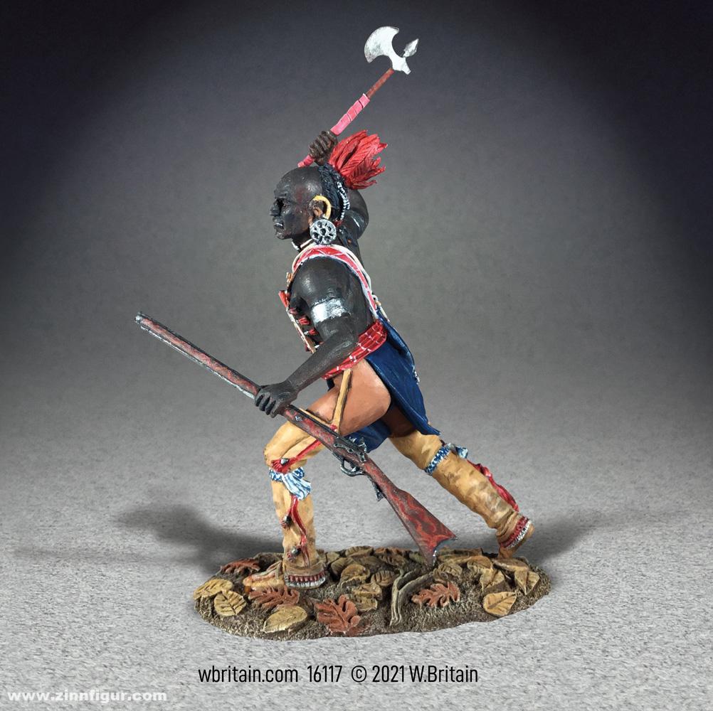 W. Britain Indianer-Krieger mit Axt angreifend