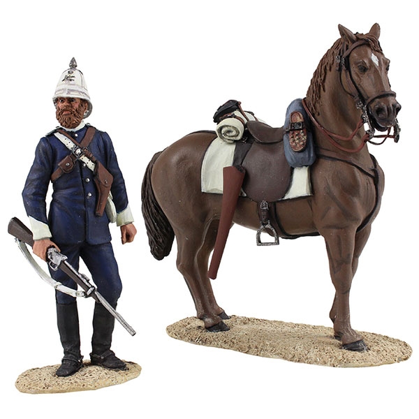 W. Britain Natal Carbineer - abgesessen mit Pferd