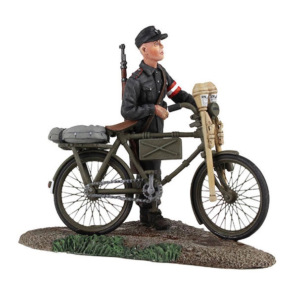 W. Britain Hitlerjunge (HJ) mit Fahrrad